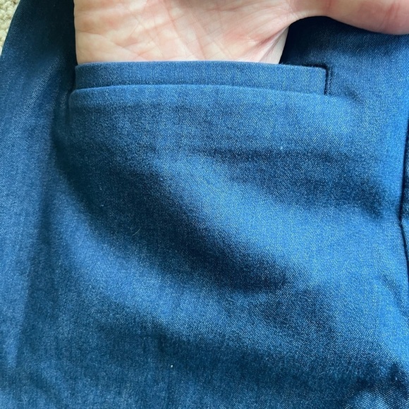 LOFT curvy high waist lyocell stretch side zip denim shorts - Picture 5 of 11